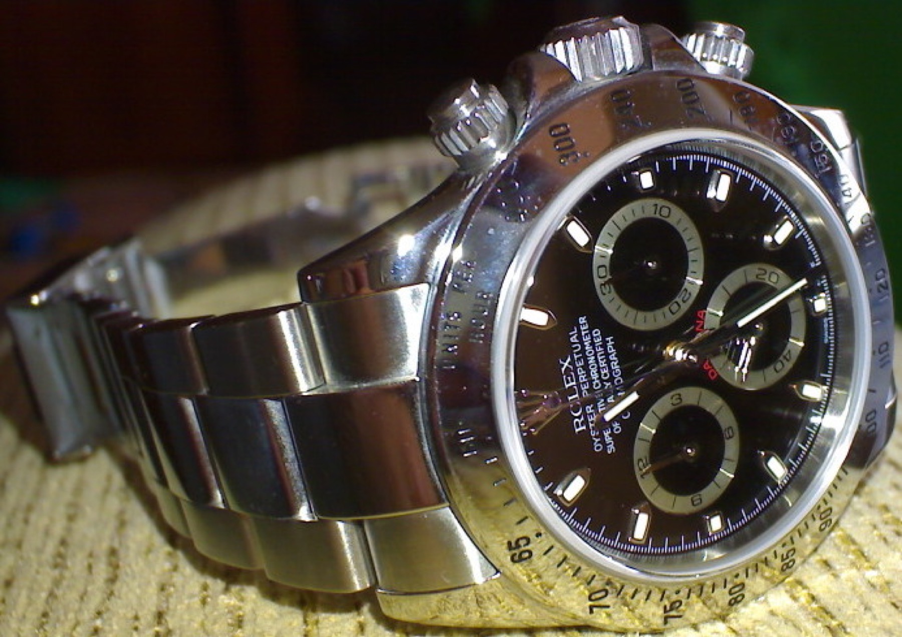 Nahaufnahme einer Rolex Daytona